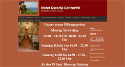 Desktop Screenshot of hotel-osteria-centovini.de